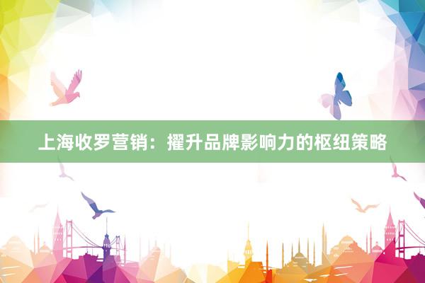 上海收罗营销：擢升品牌影响力的枢纽策略